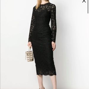 NWT Dolce & Gabbana Floral Lace Midi Dress